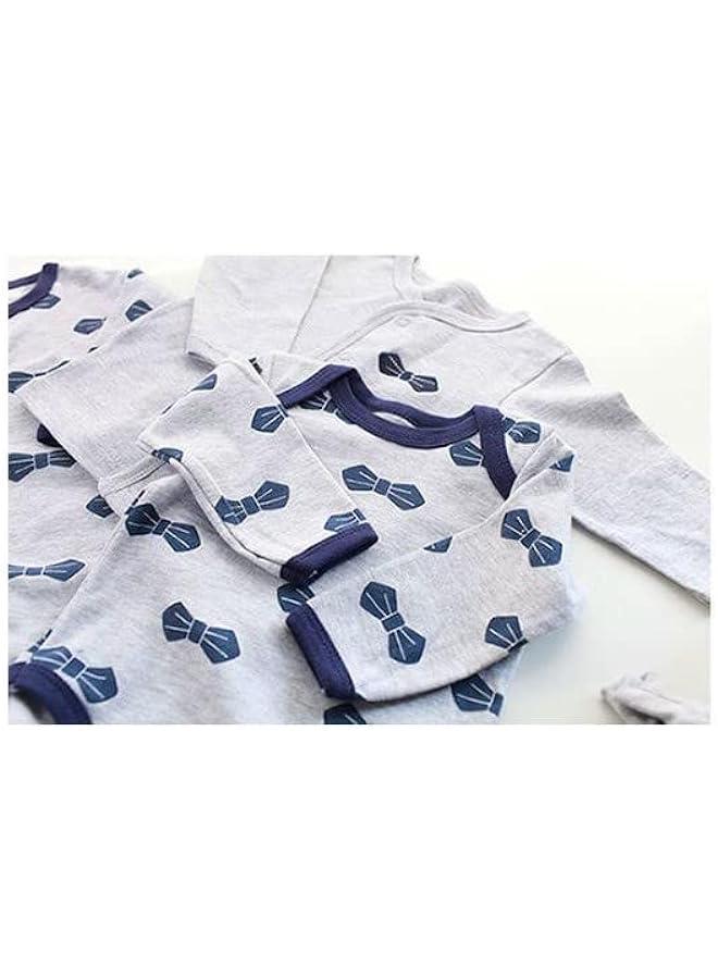 ميكسد مجموعة هدايا للاطفال حديثي الولادة من هالايا®، مجموعة هدايا لحديثي الولادة من البنات والاولاد، مجموعة اكسسوارات ملابس اطفال من القطن الفاخر تناسب حديثي الولادة حتى 3 اشهر - Image 3